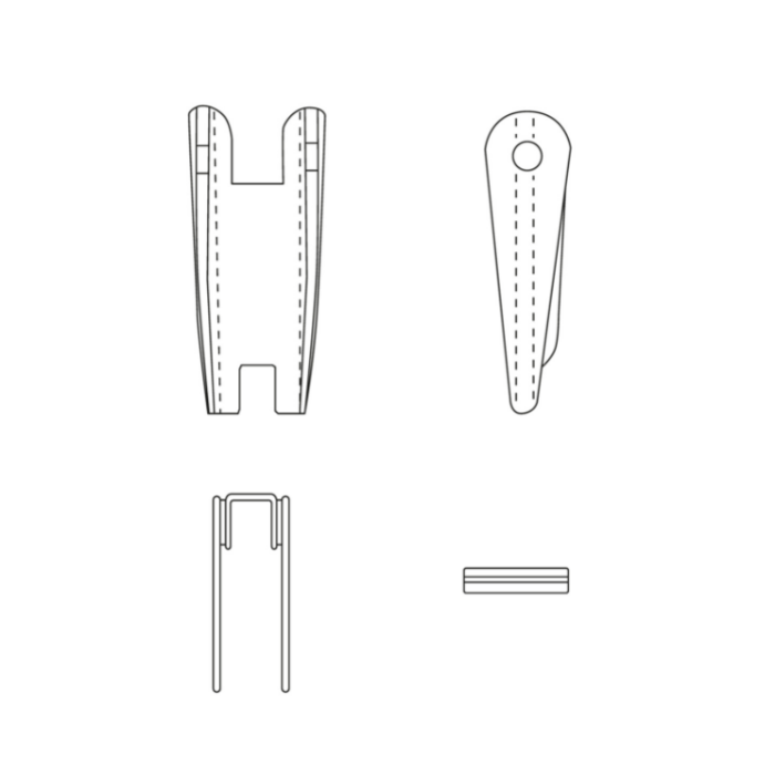 CARCANO CKSX Kit sicura forgiata per ganci