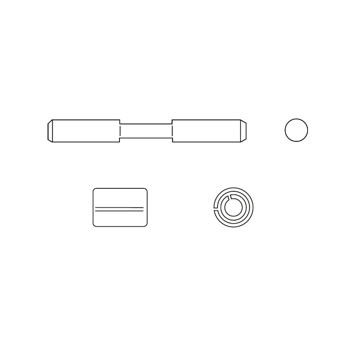 CARCANO CLKX Kit perno + molla per maglie di connessione
