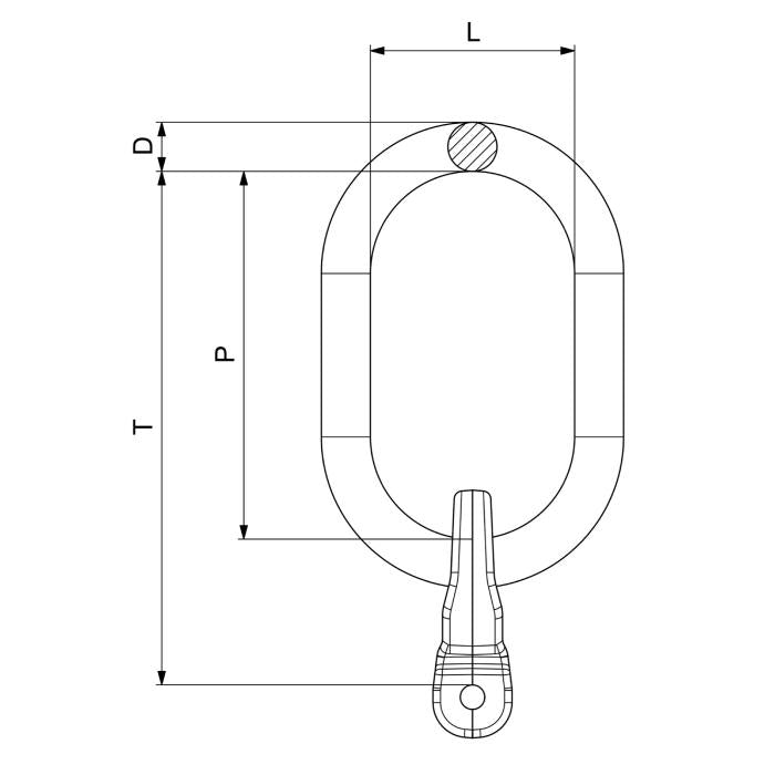 CARCANO CP1 Anelloni con attacco a forcella