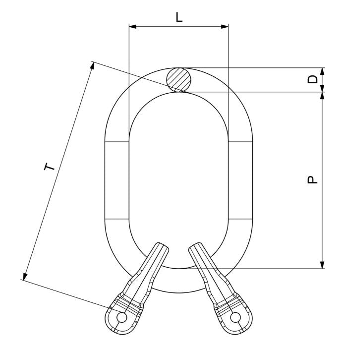 CARCANO CPX2 Anelloni con attacco a forcella