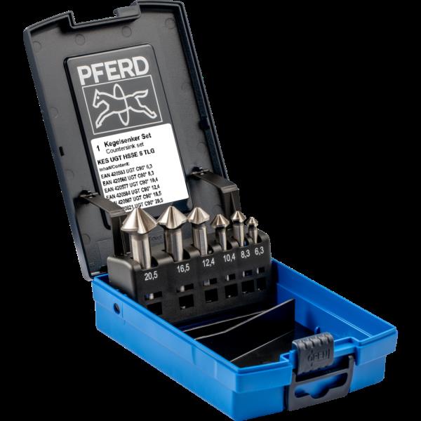 PFERD Utensili per forare e svasare SET UGT HSSE DIN335 C90° 6