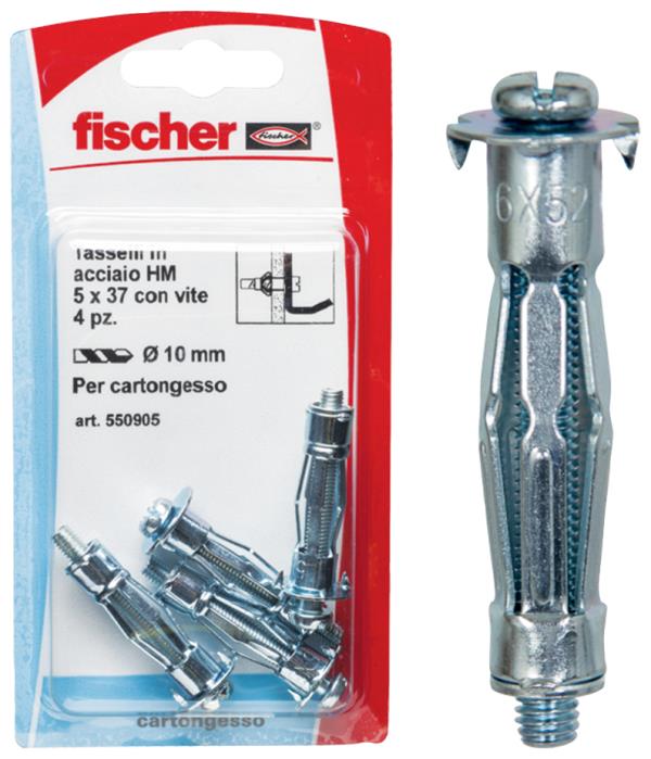 FISCHER Tasselli cartongesso HM 5X37 S K (1 Pz.)