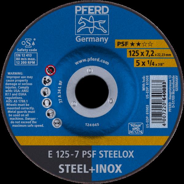 PFERD Dischi da sbavo E 125-7 PSF STEELOX