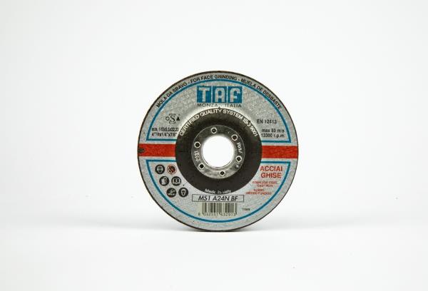 MSZ20 (ZA24R) Sbavatura di acciaio inox Mole centro depresso ⌀ mm 115