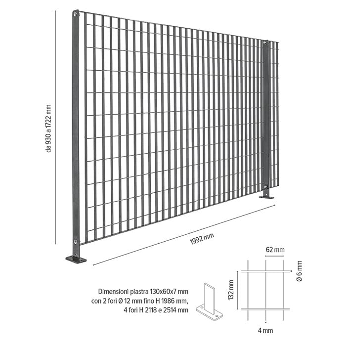 BRITOSTEROPE - Recinzione in grigliato - Olivieri Ferramenta srl