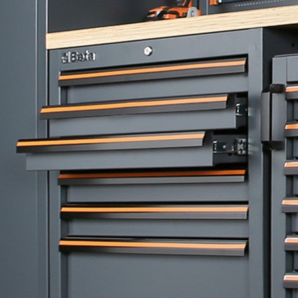 Beta Modulo fisso con 7 cassetti per arredo officina C45PRO