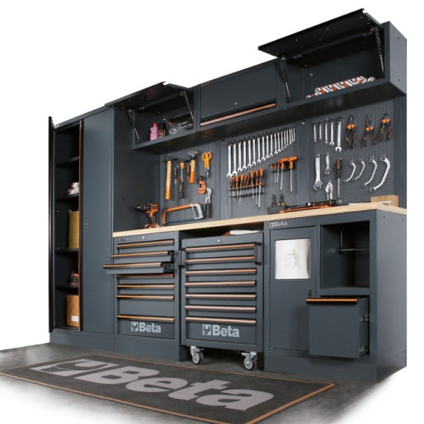Beta Modulo fisso con 7 cassetti per arredo officina C45PRO