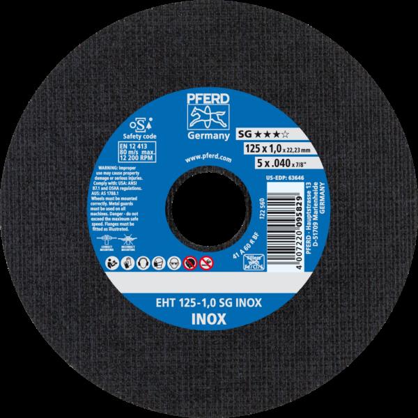 PFERD Dischi da taglio EHT 125-1,0 SG INOX