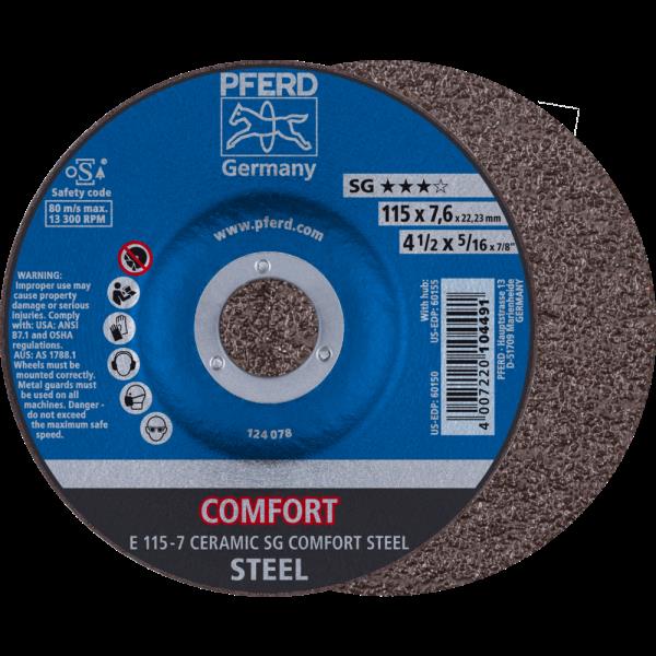 PFERD Dischi da sbavo E 115-7 CERAMIC SG COMFORT STEEL