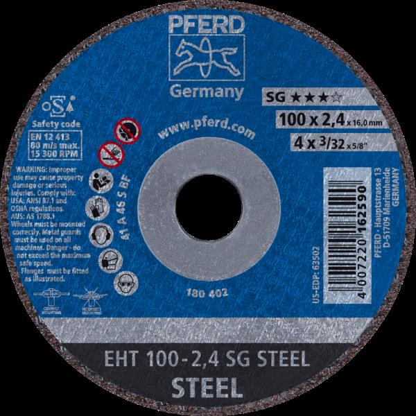 PFERD Dischi da taglio EHT 100-2,4 SG STEEL/16,0