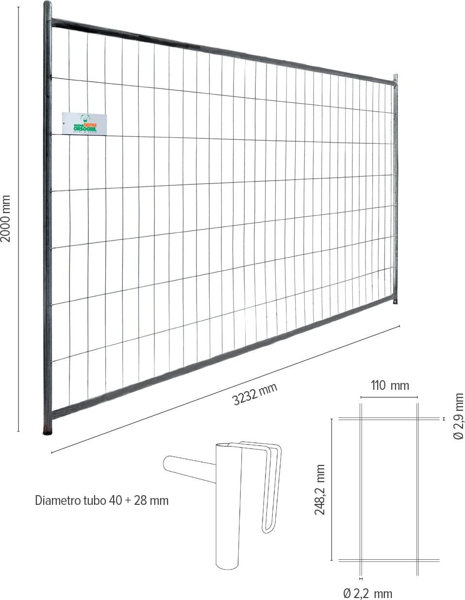 DEFENDER HD PLUS - Recinzione per la messa in sicurezza - Olivieri Ferramenta srl