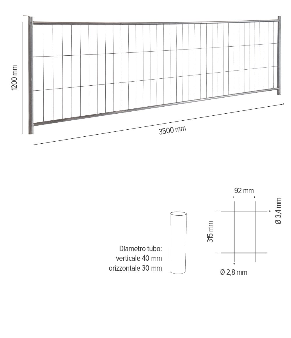 DEFENDER MARATHON - Recinzione temporanea - Olivieri Ferramenta srl
