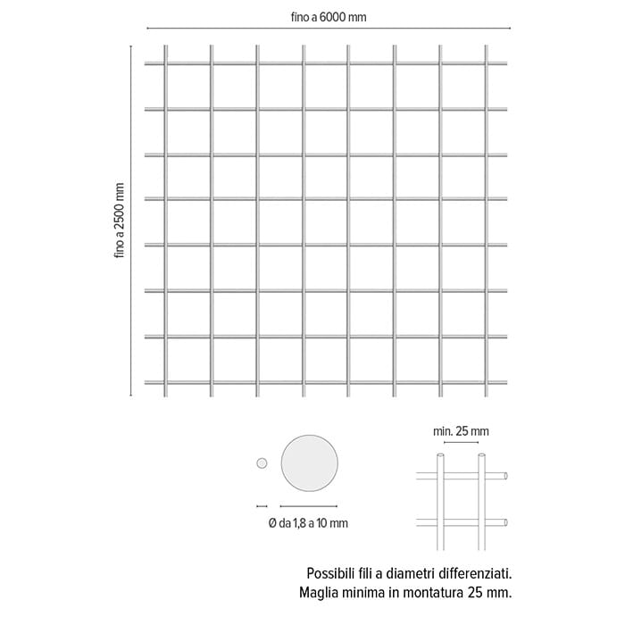 DEFIM MESH - Rete elettrosaldata a misura - Olivieri Ferramenta srl