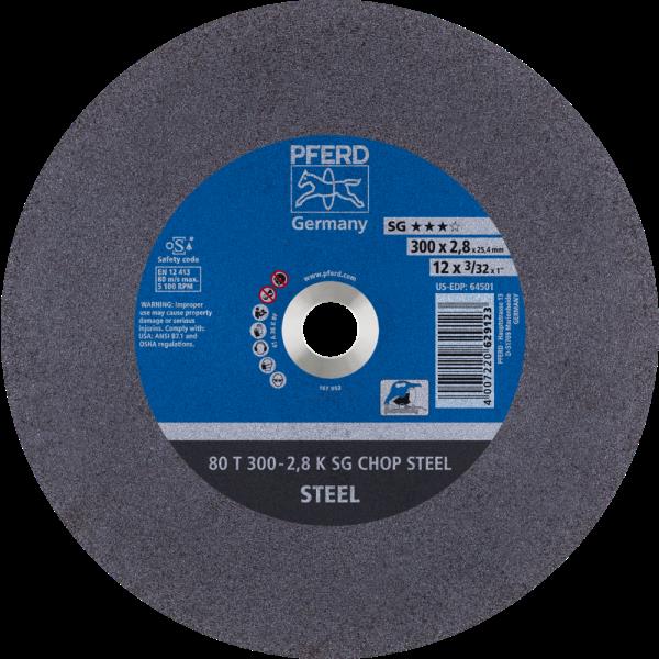 PFERD CHOPSAW dischi da taglio uso stazionario 80 T 300-2,8 K SG CHOP STEEL/25,4