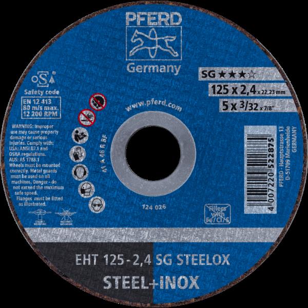 PFERD Dischi da taglio EHT 125-2,4 SG STEELOX