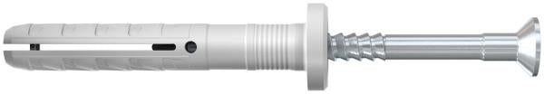 FISCHER tasselli a percussione N 6X60/30 F con bordo piatto e vite (100 Pz.)