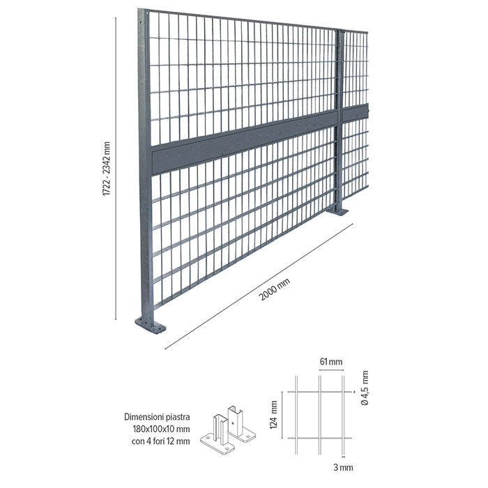 ELETTRA - Recinzione in grigliato - Olivieri Ferramenta srl