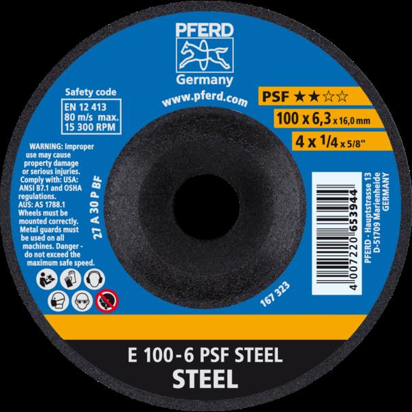PFERD Dischi da sbavo E 100-6 PSF STEEL/16,0