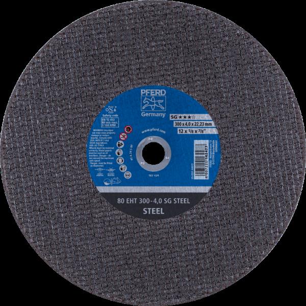 PFERD Dischi da taglio 80 EHT 300-4,0 SG STEEL/22,23