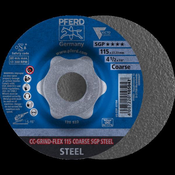 PFERD CC-GRIND (inclusi SOLID, FLEX, STRONG) CC-GRIND-FLEX 115 COARSE SGP STEEL