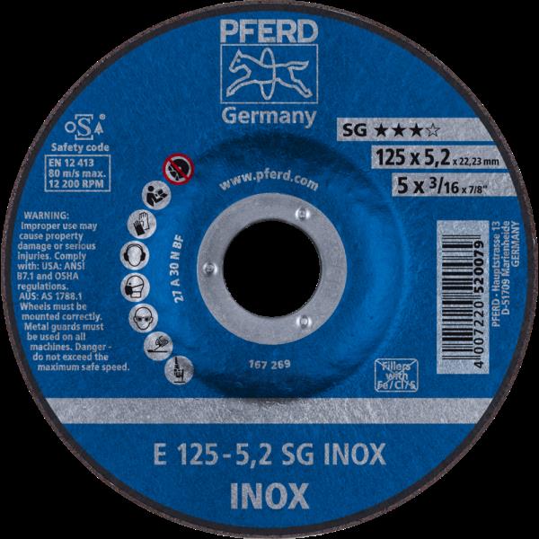 PFERD Dischi da sbavo E 125-5,2 SG INOX