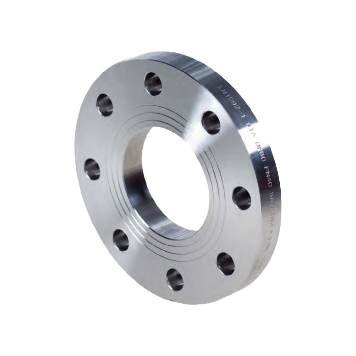Flangia piana EN 1092-1 tipo 01A/PN40 - Acciaio inox forgiato - Olivieri Ferramenta srl