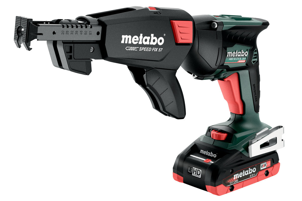 Metabo Avvitatore a batteria universale per la carpenteria in legno HBS 18 LTX BL 3000 2x4Ah LiHD Caricabatteria ASC 55 metaBOX 145 L