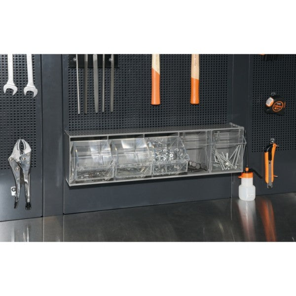 Beta Portaminuterie a 5 vaschette in materiale plastico, con supporto