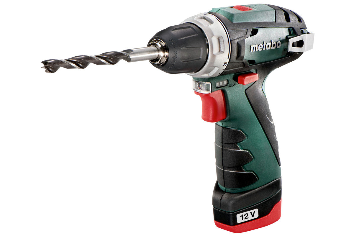 Metabo Trapano-avvitatore a batteria PowerMaxx BS Basic 12V 2x2Ah Li-Power Caricabatteria LC 40 Valigetta in plastica