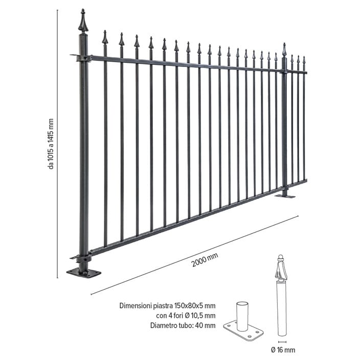 RECINTHA GIGLIO - Recinzione residenziale modulare - Olivieri Ferramenta srl