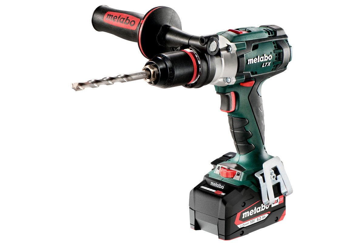Metabo Trapano-avvitatore a percussione a batteria SB 18 LTX Impuls 18V 2x5.2Ah Li-Power Caricabatteria ASC 55 metaBOX 145 L