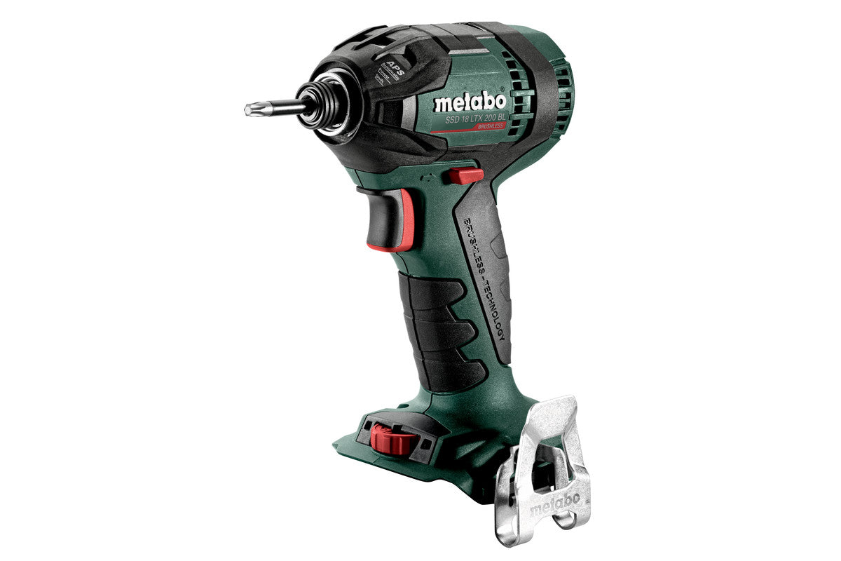 Metabo Avvitatore a massa battente a batteria SSD 18 LTX 200 BL 18V Scatola di cartone