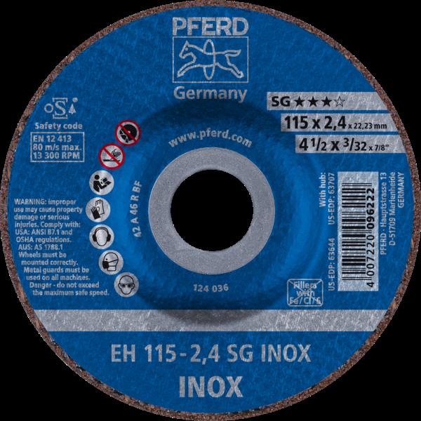 PFERD Dischi da taglio EH 115-2,4 SG INOX