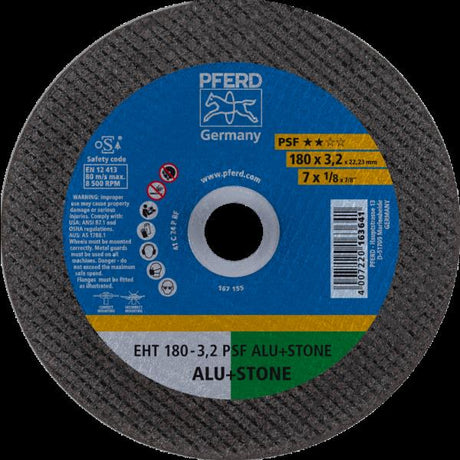 PFERD Dischi da taglio EHT 180-3,2 PSF ALU+STONE