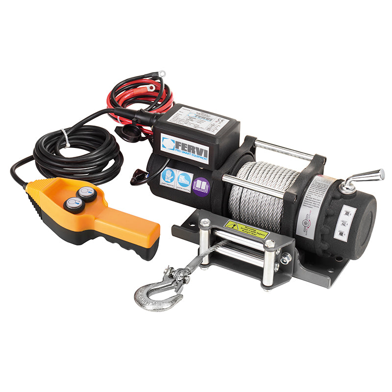 Fervi Argano elettrico a 12v in corrente continua - 0630/2200