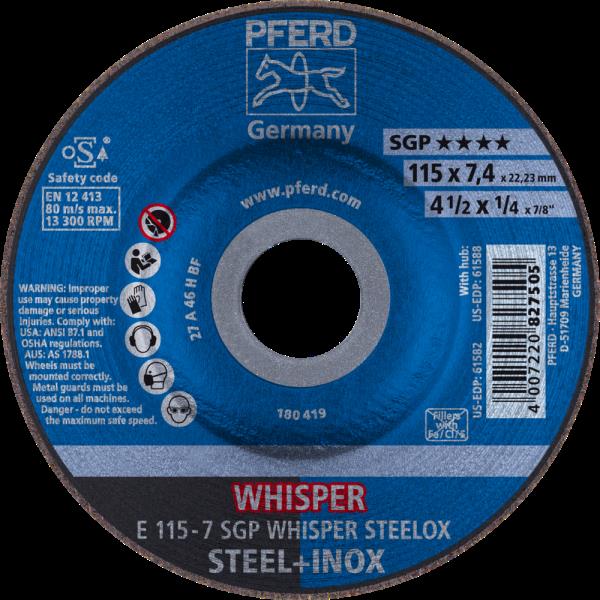 PFERD Dischi da sbavo E 115-7 SGP WHISPER STEELOX