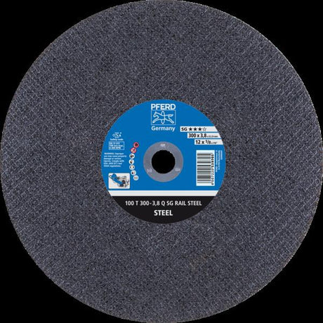 PFERD RAIL SG dischi taglio stazionario 100 T 300-3,8 Q SG RAIL STEEL/22,23