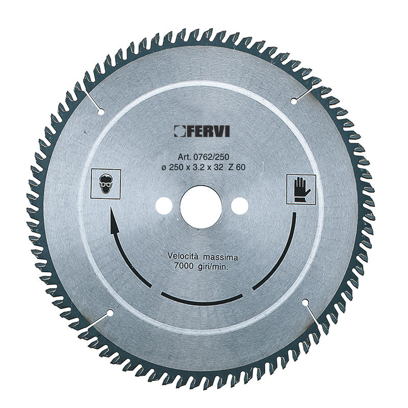 Fervi Disco per alluminio e materiali plastici con riporto in metallo duro - 0762/190
