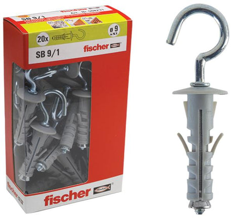 FISCHER Tasselli a espansione SB 9/2 Y con gancio medio (1 Pz.)