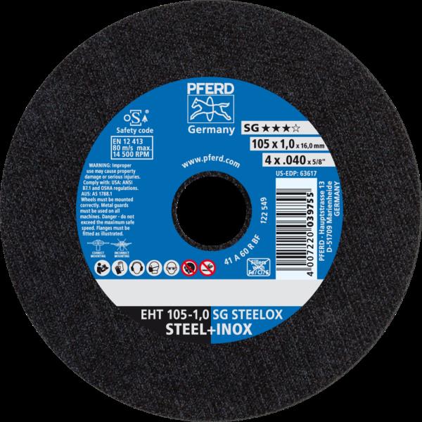 PFERD Dischi da taglio EHT 105-1,0 SG STEELOX/16,0