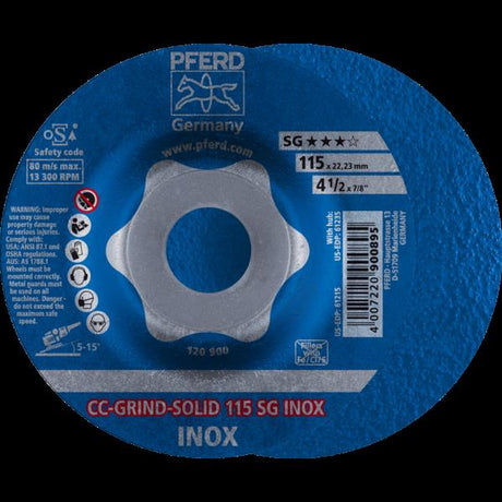 PFERD CC-GRIND (inclusi SOLID, FLEX, STRONG) CC-GRIND-SOLID 115 SG INOX
