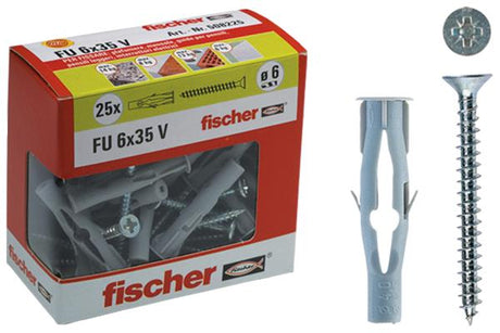 FISCHER Tasselli FU 6x35 V Y con vite (1 Pz.)