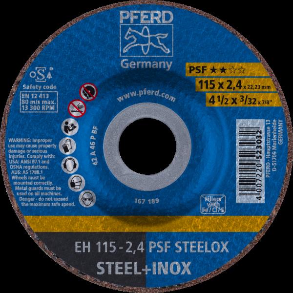 PFERD Dischi da taglio EH 115-2,4 PSF STEELOX