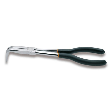 Beta Pinza a becchi mezzotondi lunghissimi zigrinati piegati a 90° per impieghi speciali manici ricoperti con 2 strati di PVC antiscivolo