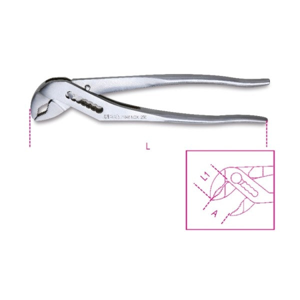 Beta Pinza regolabile cerniera chiusa in acciaio inossidabile