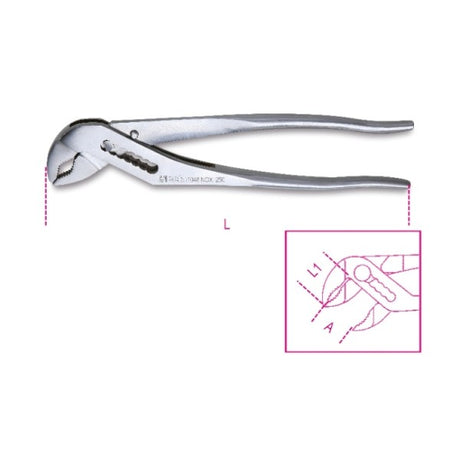 Beta Pinza regolabile cerniera chiusa in acciaio inossidabile