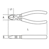Beta Tronchesi a taglienti diagonali impugnatura bimateriale finitura industriale
