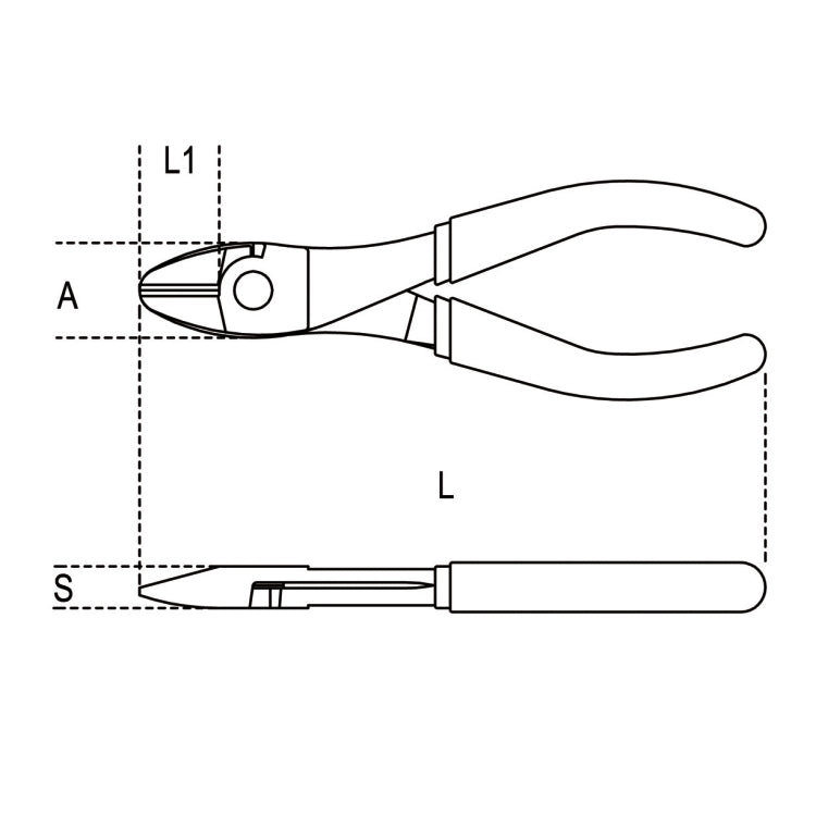 Beta Tronchesi a grande effetto a taglienti diagonali, manici ricoperti con 2 strati di PVC antiscivolo finitura industriale