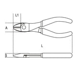 Beta Tronchesi a grande effetto a taglienti diagonali, manici ricoperti con 2 strati di PVC antiscivolo finitura industriale