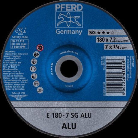 PFERD Dischi da sbavo E 180-7 SG ALU